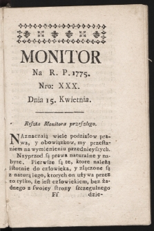 Monitor. 1775, nr 30
