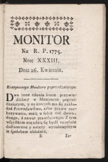 Monitor. 1775, nr 33