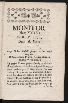 Monitor. 1775, nr 36