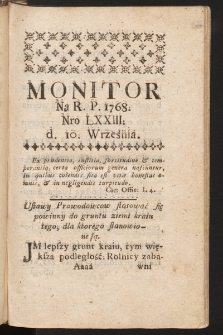 Monitor. 1768, nr 73
