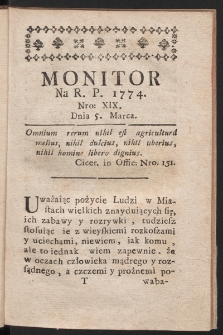 Monitor. 1774, nr 19