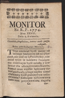 Monitor. 1774, nr 27