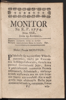 Monitor. 1774, nr 30