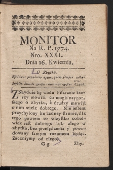 Monitor. 1774, nr 31