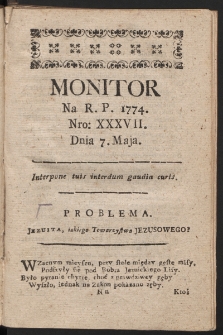 Monitor. 1774, nr 37