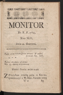Monitor. 1774, nr 45