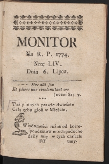 Monitor. 1774, nr 54