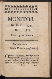 Monitor. 1774, nr 71