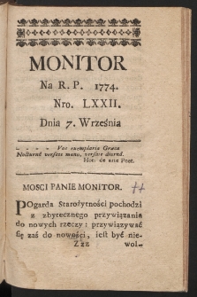 Monitor. 1774, nr 72