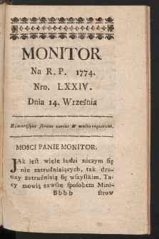 Monitor. 1774, nr 74