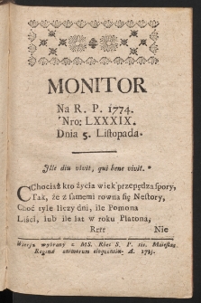 Monitor. 1774, nr 89