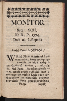 Monitor. 1774, nr 92
