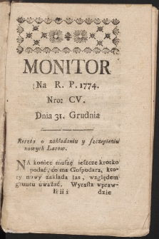 Monitor. 1774, nr 105