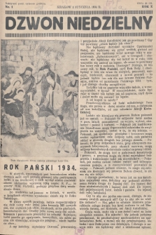 Dzwon Niedzielny. 1934, nr 1