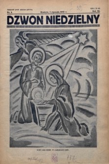 Dzwon Niedzielny. 1935, nr 1