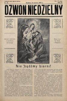 Dzwon Niedzielny. 1935, nr 25