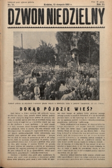Dzwon Niedzielny. 1935, nr 35