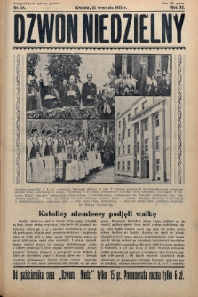 Dzwon Niedzielny. 1935, nr 38