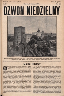 Dzwon Niedzielny. 1936, nr 39