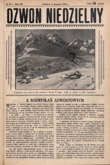Dzwon Niedzielny. 1936, nr 49
