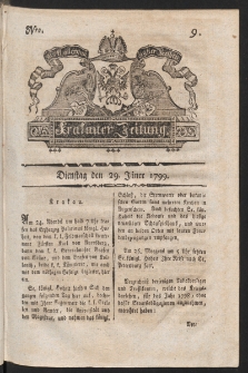 Krakauer Zeitung. 1799, nr 9