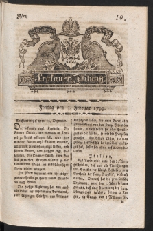 Krakauer Zeitung. 1799, nr 10