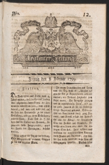 Krakauer Zeitung. 1799, nr 12