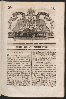 Krakauer Zeitung. 1799, nr 14