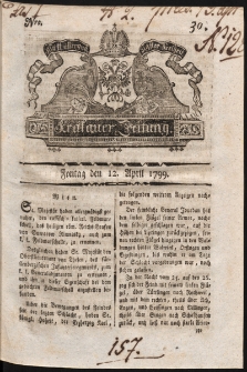 Krakauer Zeitung. 1799, nr 30