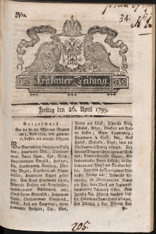 Krakauer Zeitung. 1799, nr 34