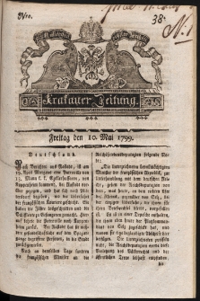 Krakauer Zeitung. 1799, nr 38