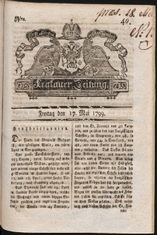 Krakauer Zeitung. 1799, nr 40