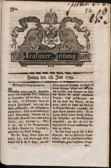 Krakauer Zeitung. 1799, nr 52
