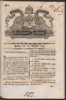 Krakauer Zeitung. 1799, nr 70