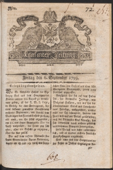 Krakauer Zeitung. 1799, nr 72