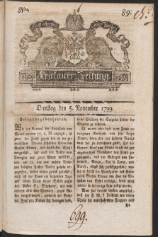 Krakauer Zeitung. 1799, nr 89