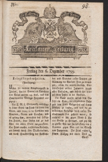 Krakauer Zeitung. 1799, nr 98