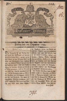 Krakauer Zeitung. 1799, nr 102