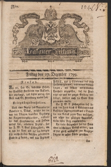 Krakauer Zeitung. 1799, nr 104