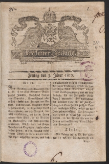 Krakauer Zeitung. 1800, nr 1