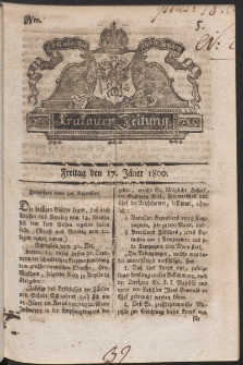 Krakauer Zeitung. 1800, nr 5