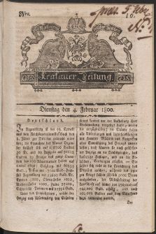 Krakauer Zeitung. 1800, nr 10