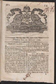 Krakauer Zeitung. 1800, nr 14