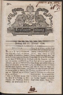 Krakauer Zeitung. 1800, nr 15