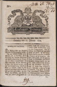 Krakauer Zeitung. 1800, nr 16
