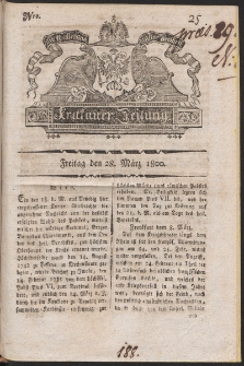Krakauer Zeitung. 1800, nr 25