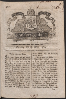 Krakauer Zeitung. 1800, nr 30