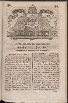 Krakauer Zeitung. 1800, nr 44