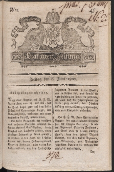 Krakauer Zeitung. 1800, nr 45