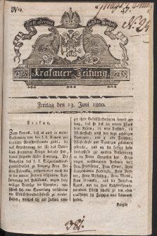 Krakauer Zeitung. 1800, nr 47